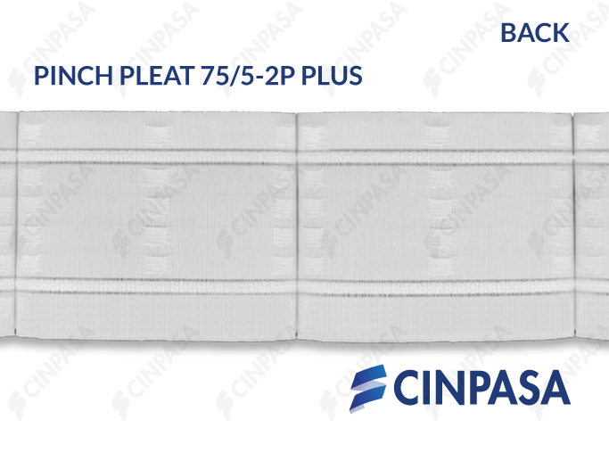  Pinch Pleat Curtain Tape - 2 Pleats 